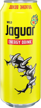 Дикий Ягуар (Wild желтый) тониз напиток б/а газ со вкусом тропич. фруктов ж/б 0,45л*12