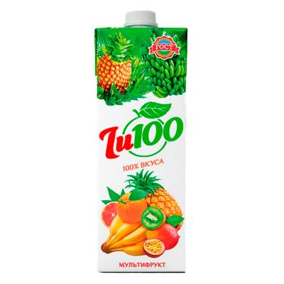 Нектар Мультифруктовый Ju100 тетра пак Гост 1л (12)