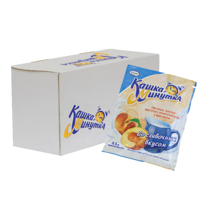 Кашка Минутка Овс хл Абрикосом  пакет 37г*25