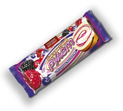 Рулет Ягодное ассорти 175г*14 РБ