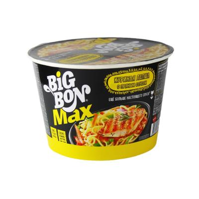 BIGBON Лапша б/п с курицей+прян. соус СТАКАН 95г*24