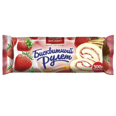 Рулет Клубника 300г*10 РБ